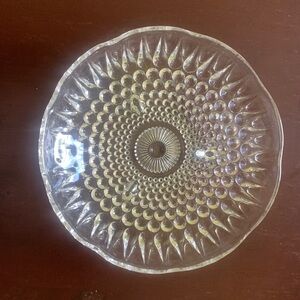 Vintage Hobnail 6" 3-Toed Footed Bowl 16 Clear Anchor Hocking Grandma Candy Dish